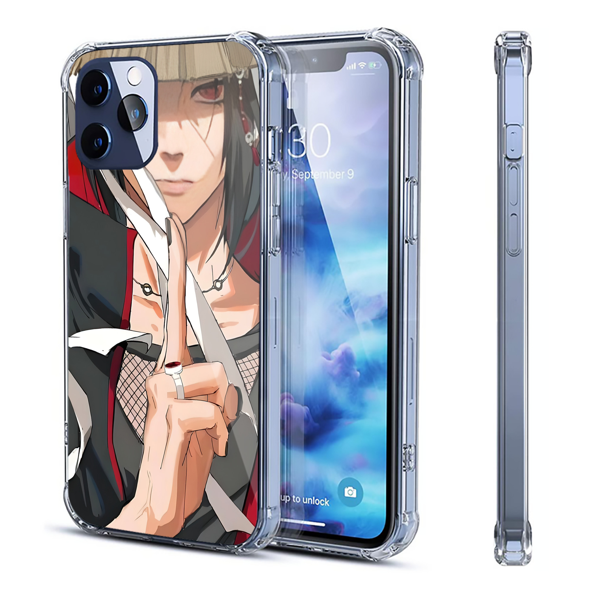 （画像用） NARUTO -ナルト- NARUTO -ナルト- 疾風伝 【iPhone 12シリーズ対応】透明スマホケース（クリアソフトケース）